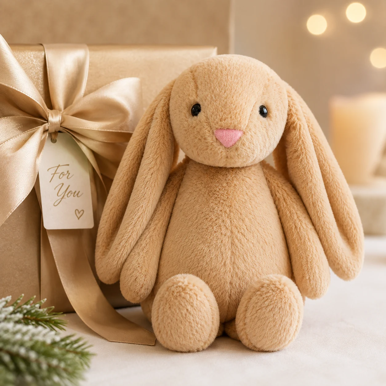 Weighted bunny gift presentation